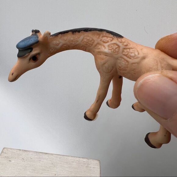 Giraffe 2 China Porcelain bundle no markings miniature figurine animal realistic - Picture 4 of 10